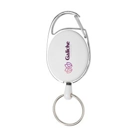 Aspen RollerClip Keychain-Wit