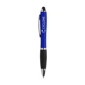 Athos Colour stylus balpen - kunststof - blauwe inkt - metallic - rubberen grip