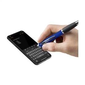 Athos Colour stylus balpen - kunststof - blauwe inkt - metallic - rubberen grip