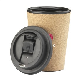 Attea beker 350ml - Kurk/PP - met schroefdeksel en klikopening