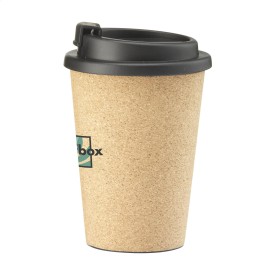 Attea beker 350ml - Kurk/PP - met schroefdeksel en klikopening