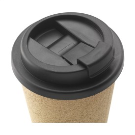 Attea beker 350ml - Kurk/PP - met schroefdeksel en klikopening