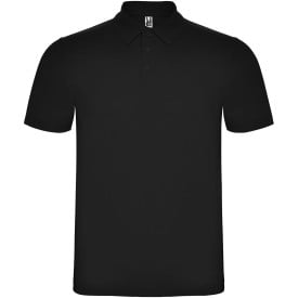 Austral unisex polo met korte mouwen-Zwart