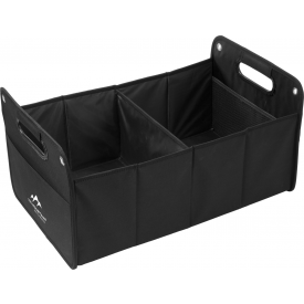 Opvouwbare auto organizer - nylon - 2 compartimenten en zijvak