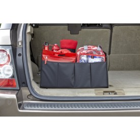 Opvouwbare auto organizer - nylon - 2 compartimenten en zijvak