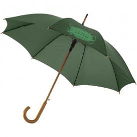 Automatische klassieke houten paraplu-Forest green