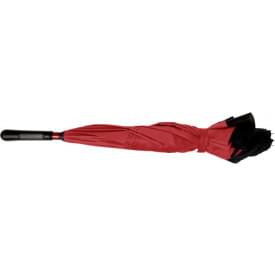Automatische reversible pongee polyester (190T) paraplu-Rood