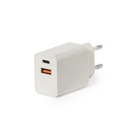 Avery USB-oplader - tarwevezels en kunststof - 1 USB-uitgang en 1 Type C-uitgang