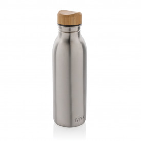 Avira Alcor RCS gerecycled RVS enkelwandige waterfles 600ML-Zilver