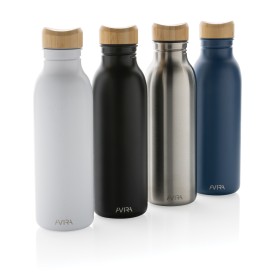Alvira waterfles 600 ml - RVS recycled - schroefdop