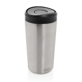 Avira Alix RCS recycled staal klik beker 400ML-Zilver