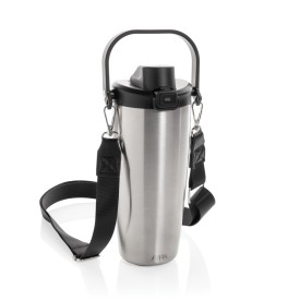 Avira Ayala RCS R-RVS duosip afsluitbare crossbody tumbler-Zilver