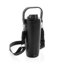 Avira Ayala RCS R-RVS duosip afsluitbare crossbody tumbler-Zwart
