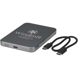 Avis 5000 mAh RCS powerbank van gerecycled aluminium met magneetsluiting