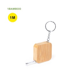 Axler rolmaat - 1 m - 1,7 cm - bamboe/metaal