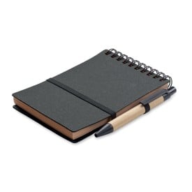 B7 Gerecycled notitieboek met b-Donkergrijs