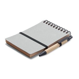 B7 Gerecycled notitieboek met b-Grijs