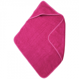 Baby handdoek met capuchon-Magenta