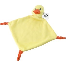 Baby tutdoekje met dierenhoofd - polyester - 19 x 19 cm