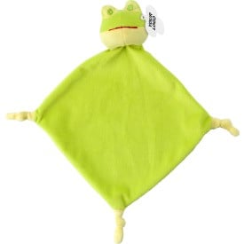 Baby tutdoekje met dierenhoofd - polyester - 19 x 19 cm