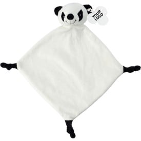 Baby tutdoekje met dierenhoofd - polyester - 19 x 19 cm