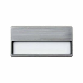 Naambadge - 3.3 x 6.8 cm - kunststof - magnetische sluiting