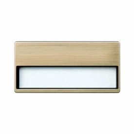 Naambadge - 3.3 x 6.8 cm - kunststof - magnetische sluiting