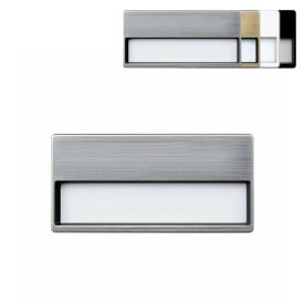 Naambadge - 3.3 x 6.8 cm - kunststof - magnetische sluiting