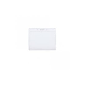Badgehouder - 10 x 8 cm - PVC - transparant - horizontaal