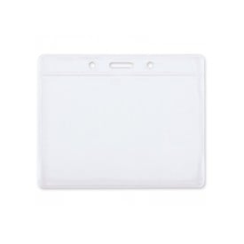 Badgehouder - 10 x 8 cm - PVC - transparant - horizontaal
