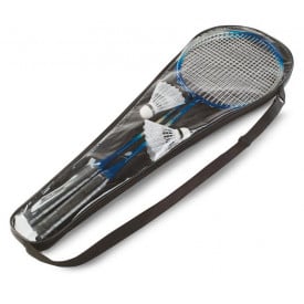 Madels badmintonset - metaal - 2 rackets en 2 shuttles