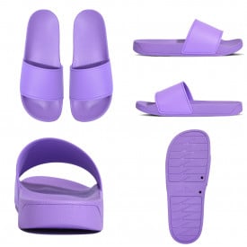 Badslipper met FC print-Lichtpaars