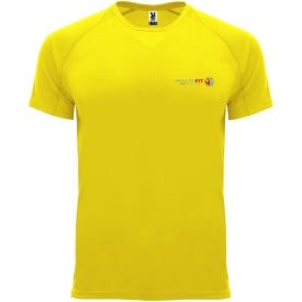 Bahrain sportshirt met korte mouwen voor kinderen-Geel