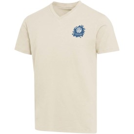 Balfour 200 g/m² unisex OCS organisch T-shirt met korte mouwen en V-hals-Zandsteen