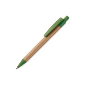 Ball pen bamboe met tarwestro-Groen