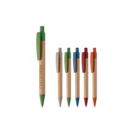 Ball pen bamboe met tarwestro