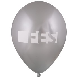 Ballonnen bedrukken metallic M-Zilver metallic
