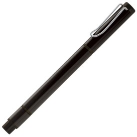 Balpen met marker - metaal - blauwe inkt - gele marker