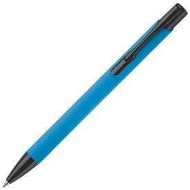 Alicante balpen - metaal - blauwe inkt - mat gekleurd - rubberised afwerking