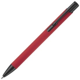 Alicante balpen - metaal - blauwe inkt - mat gekleurd - rubberised afwerking