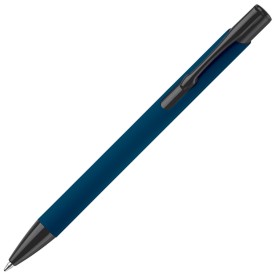Alicante balpen - metaal - blauwe inkt - mat gekleurd - rubberised afwerking