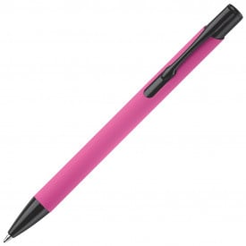 Balpen Alicante Rubberised-Roze / zwart