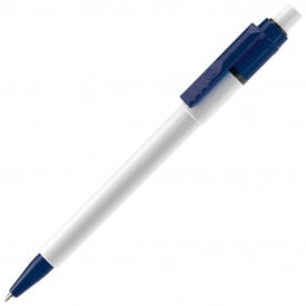 Balpen Baron-Wit / donker blauw