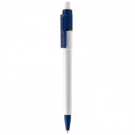 Balpen Baron full color-Wit / donker blauw