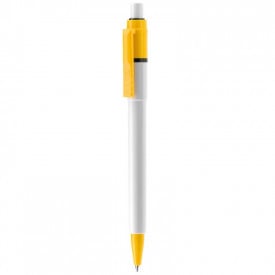 Balpen Baron full color-Wit / geel