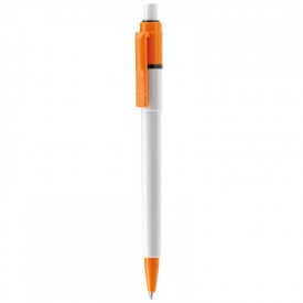 Balpen Baron full color-Wit / oranje