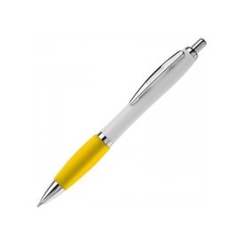 Witte balpen Hawai Hardcolor - gekleurde grip