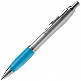 Balpen Hawai Silver-Zilver / licht blauw