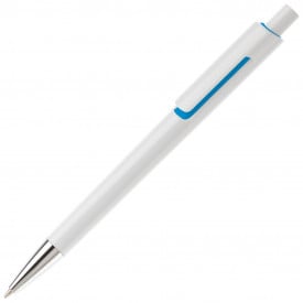 Balpen Illusion-Wit / licht blauw