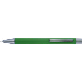 Balpen met rubberen toplaag-Groen